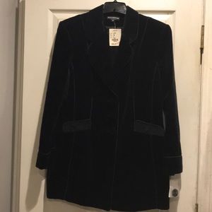 New Black velvet jacket